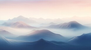 壮丽自然风光山水飞鸟云雾图片