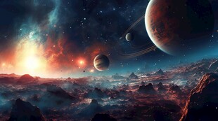 异星环境科幻场景星外星时空图片
