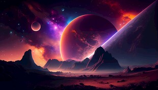 异星环境科幻场景星外星时空图片