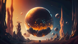 异星环境科幻场景星外星时空图片