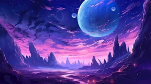 异星环境科幻场景星外星时空图片