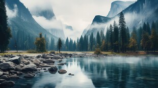 奇妙全景山草花峡谷惊人美景