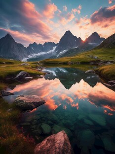 奇妙全景山草花峡谷惊人美景