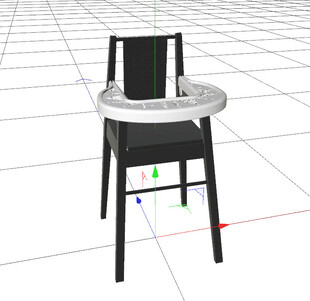 C4D模型 宝宝椅