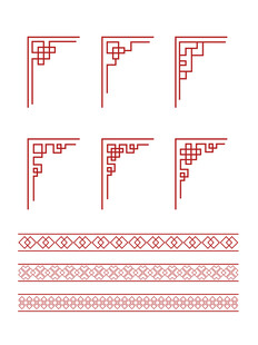 矢量中式边框