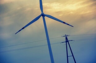 风力风能发电站风车清洁能源