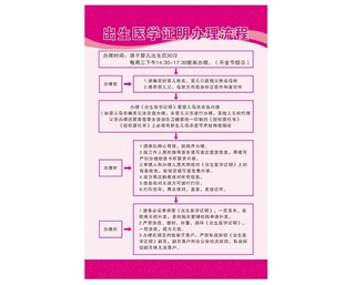 出生医学证明办理流程