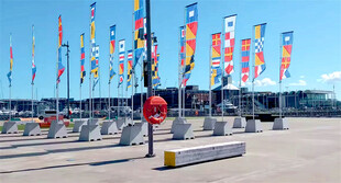 奥克兰港码头风景