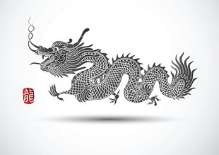 龙图腾中国吉祥图案图样