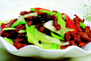 萝卜炒肉丝