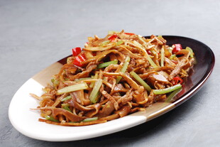 香芹炒肉丝