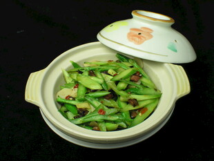 咸肉芥兰钵