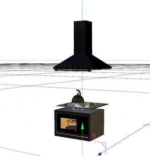 C4D模型 燃气灶