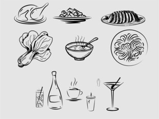 手绘食物插画