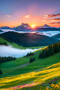 自然美景