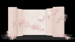 粉色婚礼效果图
