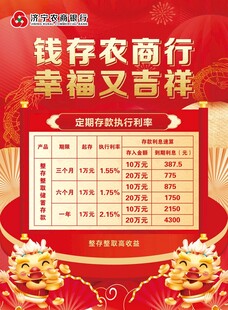 农商行彩页