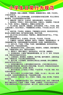 小学生日常行为规范