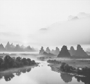 山水点阵图 