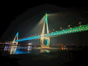 重庆白居寺大桥夜景大桥