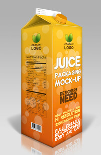 饮料瓶包装效果图