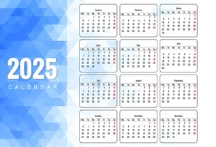 2025新年日历台历设计
