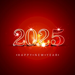 2025元旦新年海报 蛇年背景
