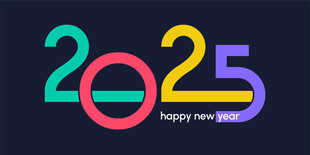 2025新年快乐背景 