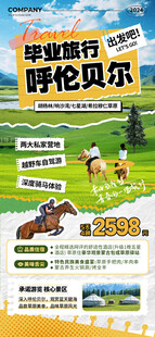 毕业旅行手机海报