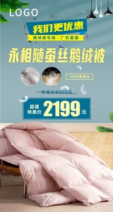 家纺 鹅绒被 海报