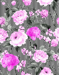 条纹 花卉
