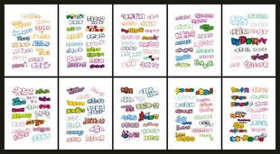 POP字体设计