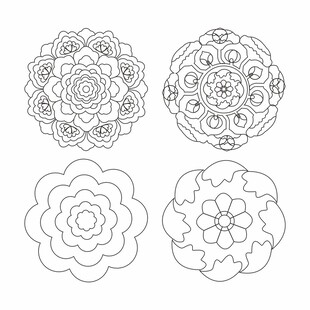 宝相花纹