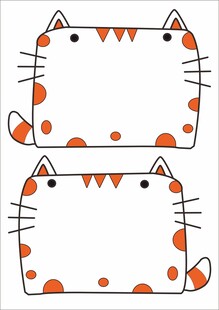 猫咪手绘边框