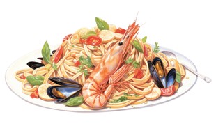 手绘美食