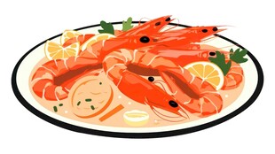 手绘美食