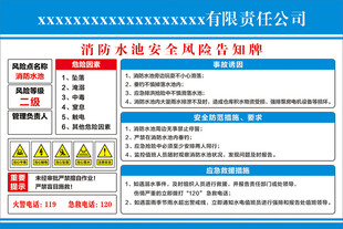 消防安全风险告知牌