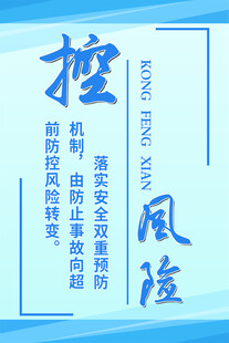 蓝色海报制度文化墙