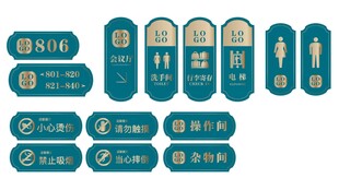 高档酒店科室牌