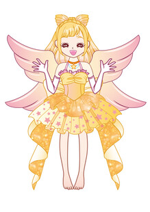 卡通小女孩