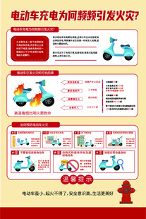 电动车充电警示牌