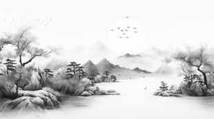 水墨背景