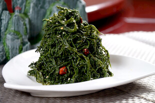 炝拌茶香苗