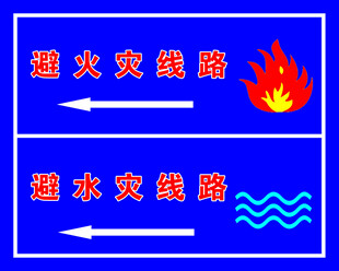 避灾路线指示牌