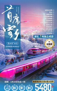 东北旅游展板