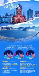 东北旅游展板