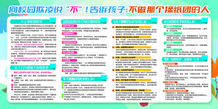 向校园欺凌说不 宣传栏