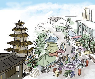 楼塔集市