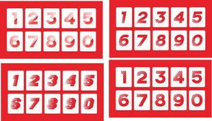 矢量数字效果