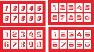 矢量数字效果